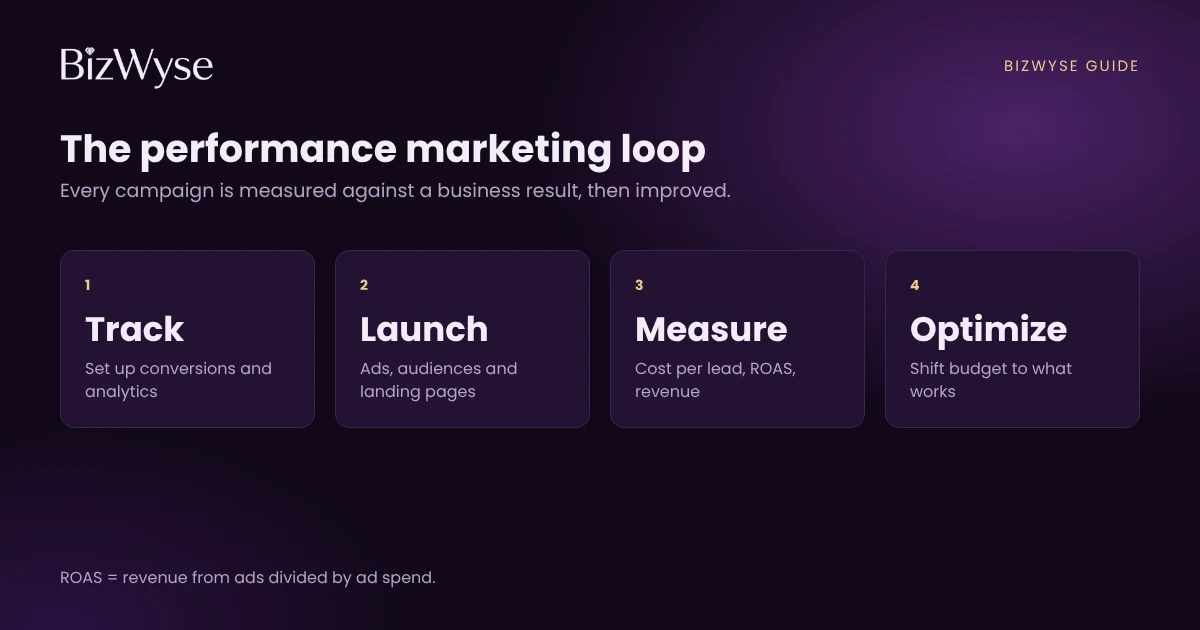 How a performance marketing agency connects ad spend to leads and sales